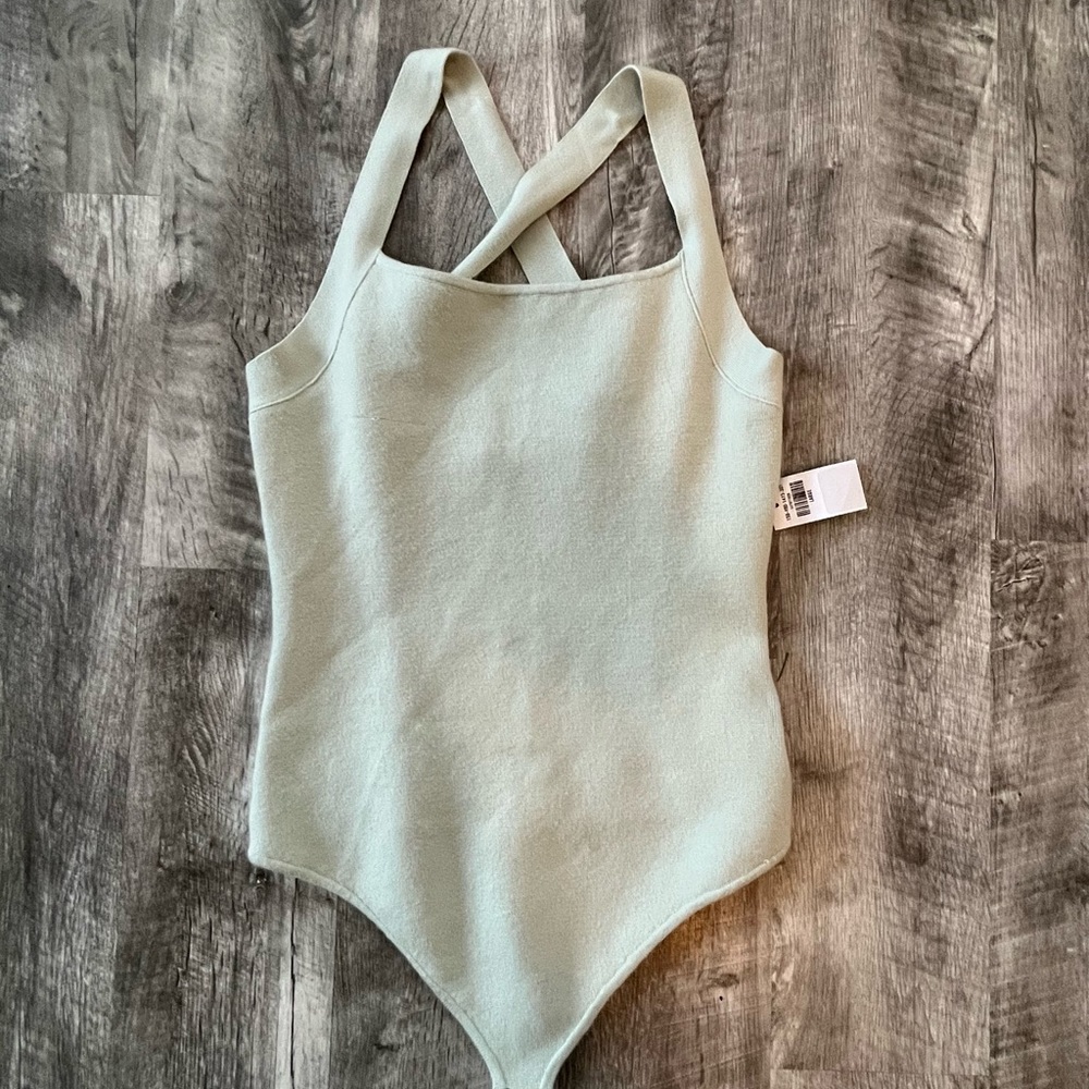 NWT Abercrombie Halter Bodysuit- Seafoam